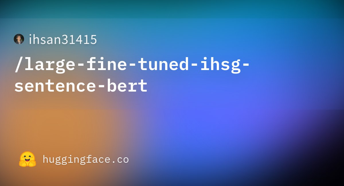 Large Fine-tuned Encoder Model for IHSG-specific Content (Real News Data)